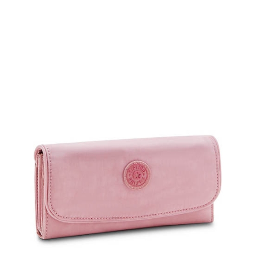 Kipling Money Land Snap Wallets Pink | US63DRNVU