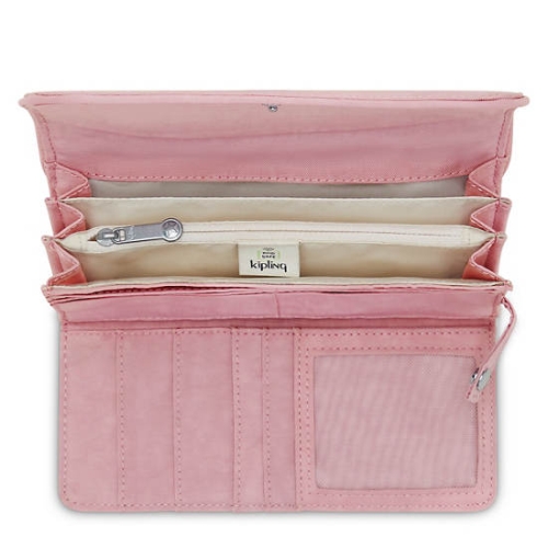 Kipling Money Land Snap Wallets Pink | US63DRNVU