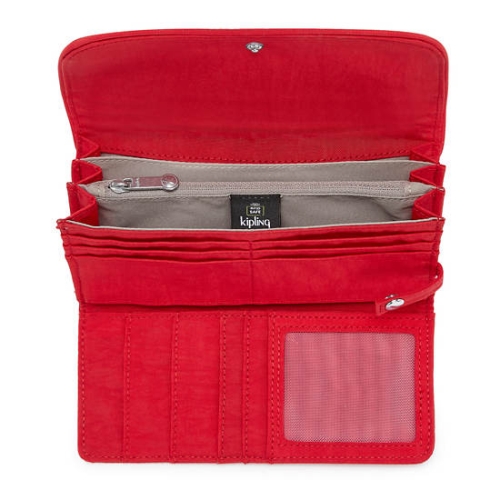 Kipling Money Land Snap Wallets Red | US67VTIXR