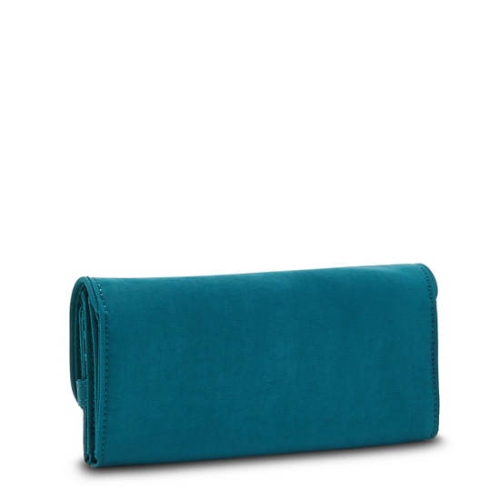 Kipling Money Land Snap Wallets Turquoise | US79CKDPH