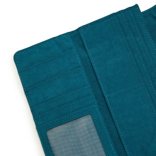 Kipling Money Land Snap Wallets Turquoise | US79CKDPH