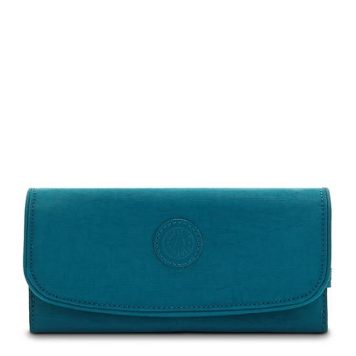 Kipling Money Land Snap Wallets Turquoise | US79CKDPH