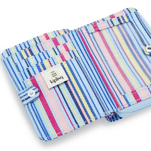 Kipling Money Love Printed Small Wallets Blue | US12ITVKZ