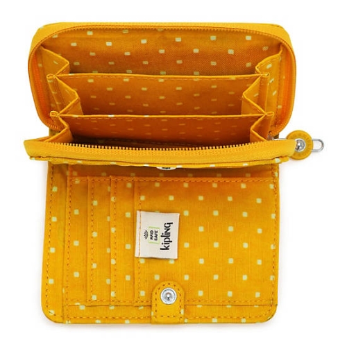 Kipling Money Love Printed Small Wallets Yellow | US43DRTHZ