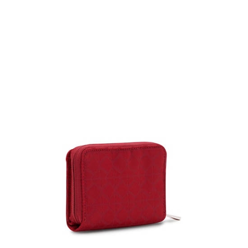 Kipling Money Love Small Wallets Red | US62IGZJU