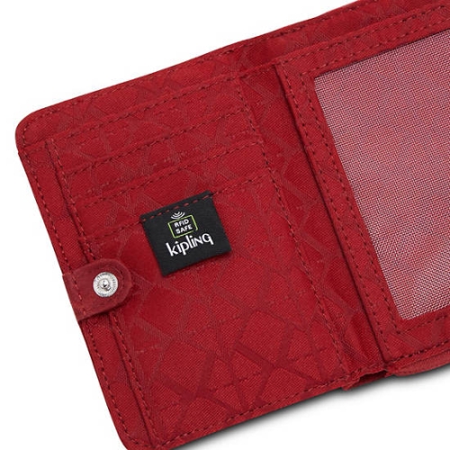 Kipling Money Love Small Wallets Red | US62IGZJU