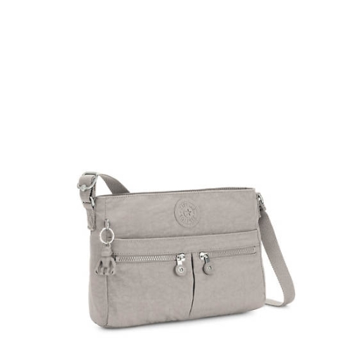 Kipling New Angie Crossbody Bags Grey | US91LGDSJ