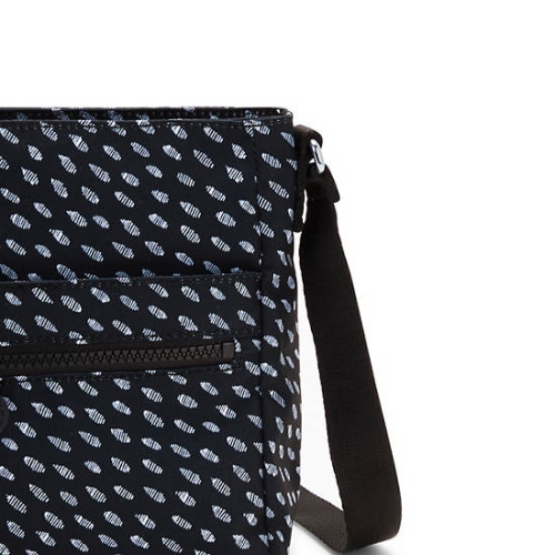 Kipling New Angie Printed Crossbody Bags Black | US43AFIGJ