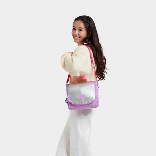 Kipling New Kichirou Lunch Bag Purple | US31ZFBDU