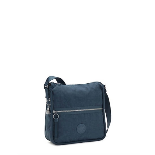 Kipling Oswin Shoulder Bag Pouches Navy Grey | US21QUJDP