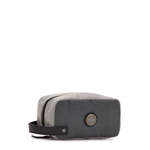 Kipling Riaz Toiletry Bags Grey Black | US29XEJVL