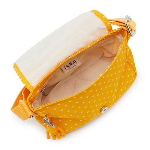 Kipling Sabian Classic Printed Crossbody Mini Bags Yellow | US16QYFDV