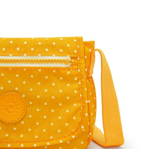 Kipling Sabian Classic Printed Crossbody Mini Bags Yellow | US16QYFDV