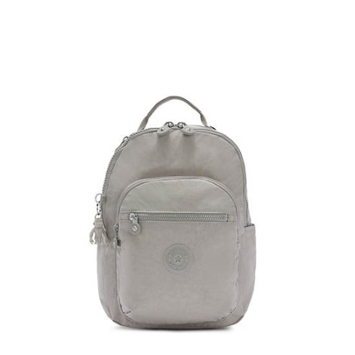 Kipling Seoul Small Classic Tablet Backpacks Grey | US63RUEGT