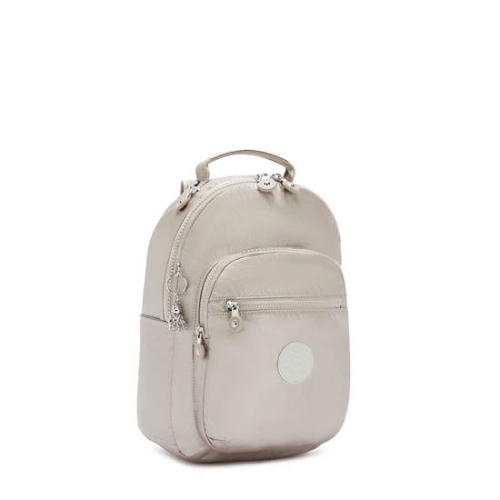 Kipling Seoul Small Metallic Tablet Laptop Backpacks Metal | US70PCKLG