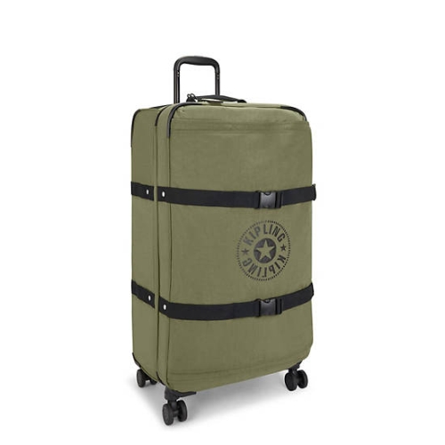 Kipling Spontaneous Large Rolling Suitcases Olive | US04FVCLP