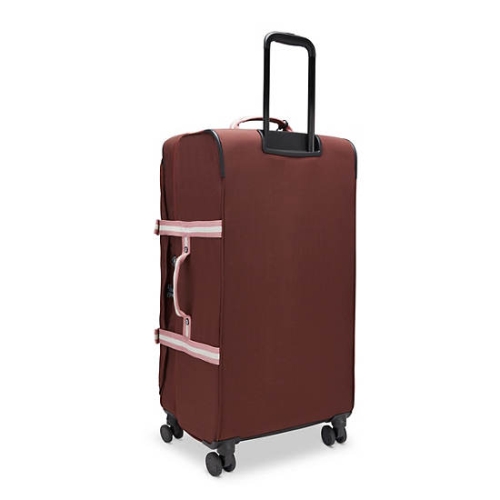 Kipling Spontaneous Large Rolling Suitcases Red | US81QDZHN