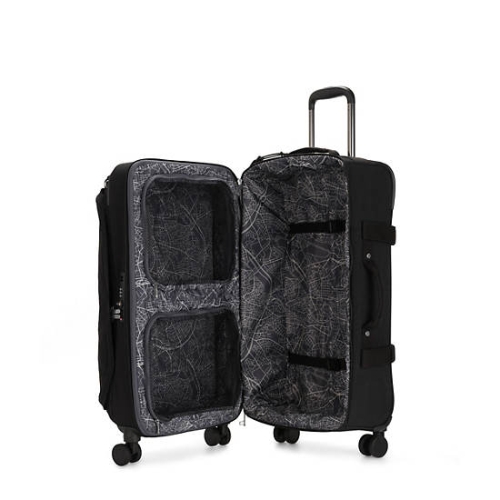 Kipling Spontaneous Medium Rolling Suitcases Black | US03AKDWM