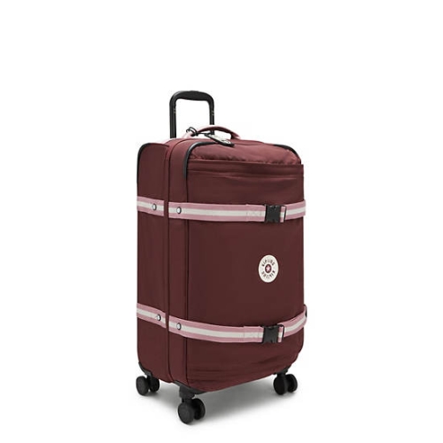 Kipling Spontaneous Medium Rolling Suitcases Red | US25KOQBZ