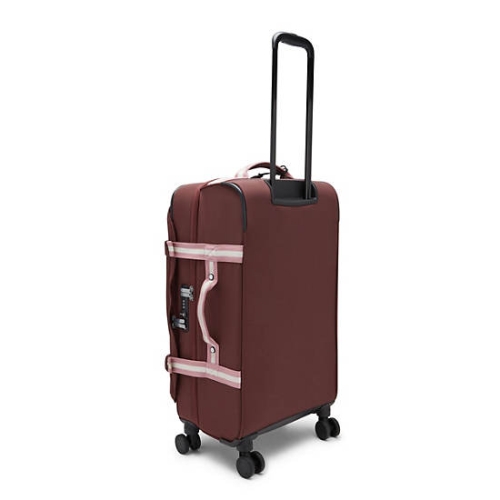 Kipling Spontaneous Medium Rolling Suitcases Red | US25KOQBZ