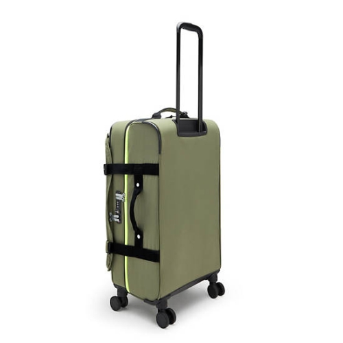 Kipling Spontaneous Medium Rolling Suitcases Olive | US40HIPSN