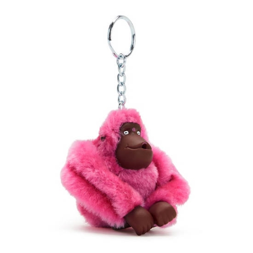 Kipling Sven Monkey Keychains Pink Purple | US45TDUJX