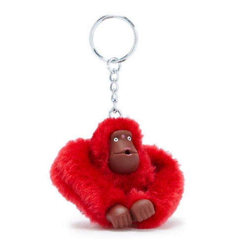 Kipling Sven Monkey Keychains Red Pink | US96GSLNR