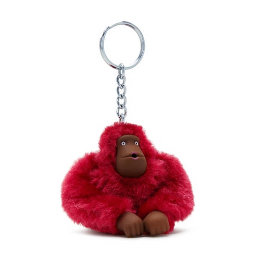 Kipling Sven Small Monkey Keychains Burgundy | US27JNFEB