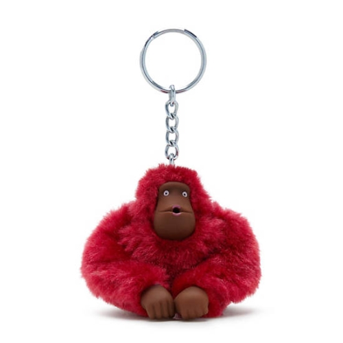 Kipling Sven Small Monkey Keychains Burgundy | US27JNFEB