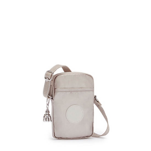 Kipling Tally Metallic Phone Bags Beige | US40CWTHQ