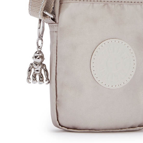 Kipling Tally Metallic Phone Bags Beige | US40CWTHQ