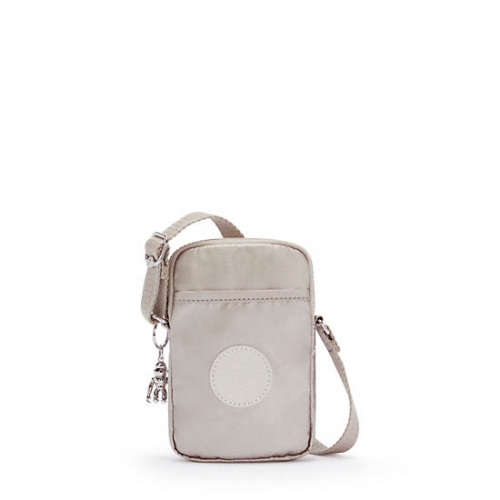 Kipling Tally Metallic Phone Bags Beige | US40CWTHQ