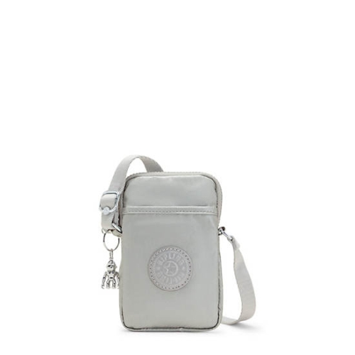 Kipling Tally Metallic Phone Bags Silver | US94NBGCI