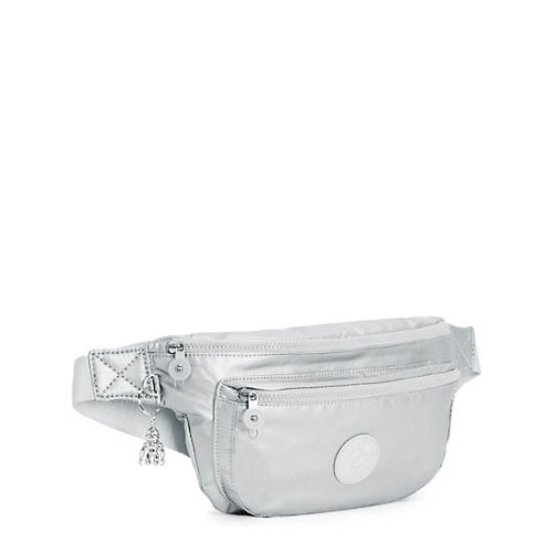 Kipling Yasemina Extra Large Metallic Waist Bags Silver | US01SLDAC