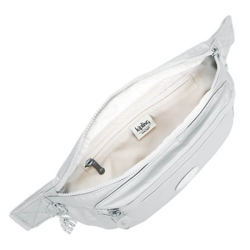 Kipling Yasemina Extra Large Metallic Waist Bags Silver | US01SLDAC