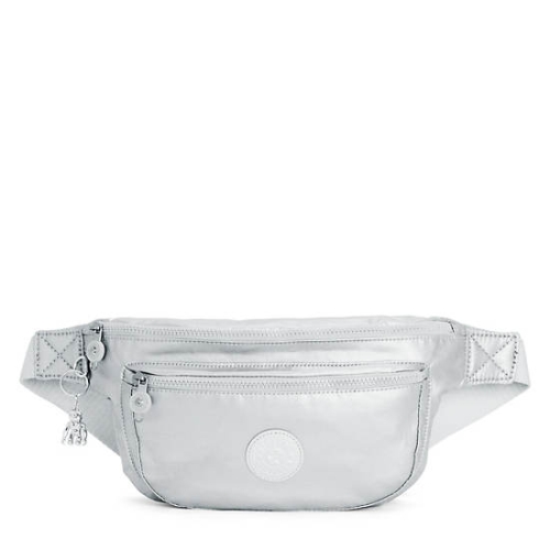 Kipling Yasemina Extra Large Metallic Waist Bags Silver | US01SLDAC