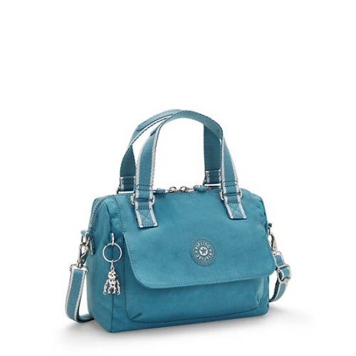 Kipling Zeva Handbags Turquoise | US14LYCPB