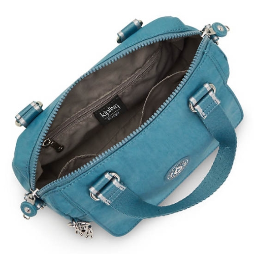 Kipling Zeva Handbags Turquoise | US14LYCPB